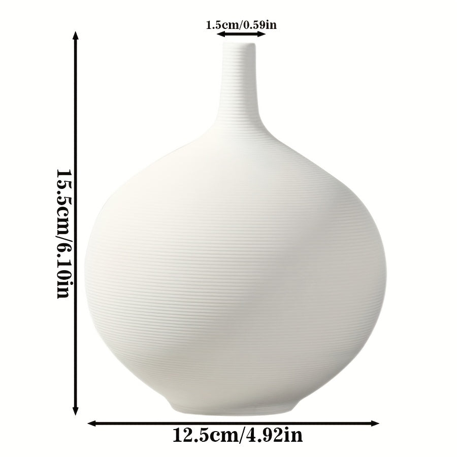 1pc Ceramic Flower Ware - Zen Life Pieces Study Elegant Ornaments Coffee Time Companion Modern Space Decoration Living Room Atmosphere Utensils Plain and Elegant Hall Scenery Aesthetic Corner Decoration