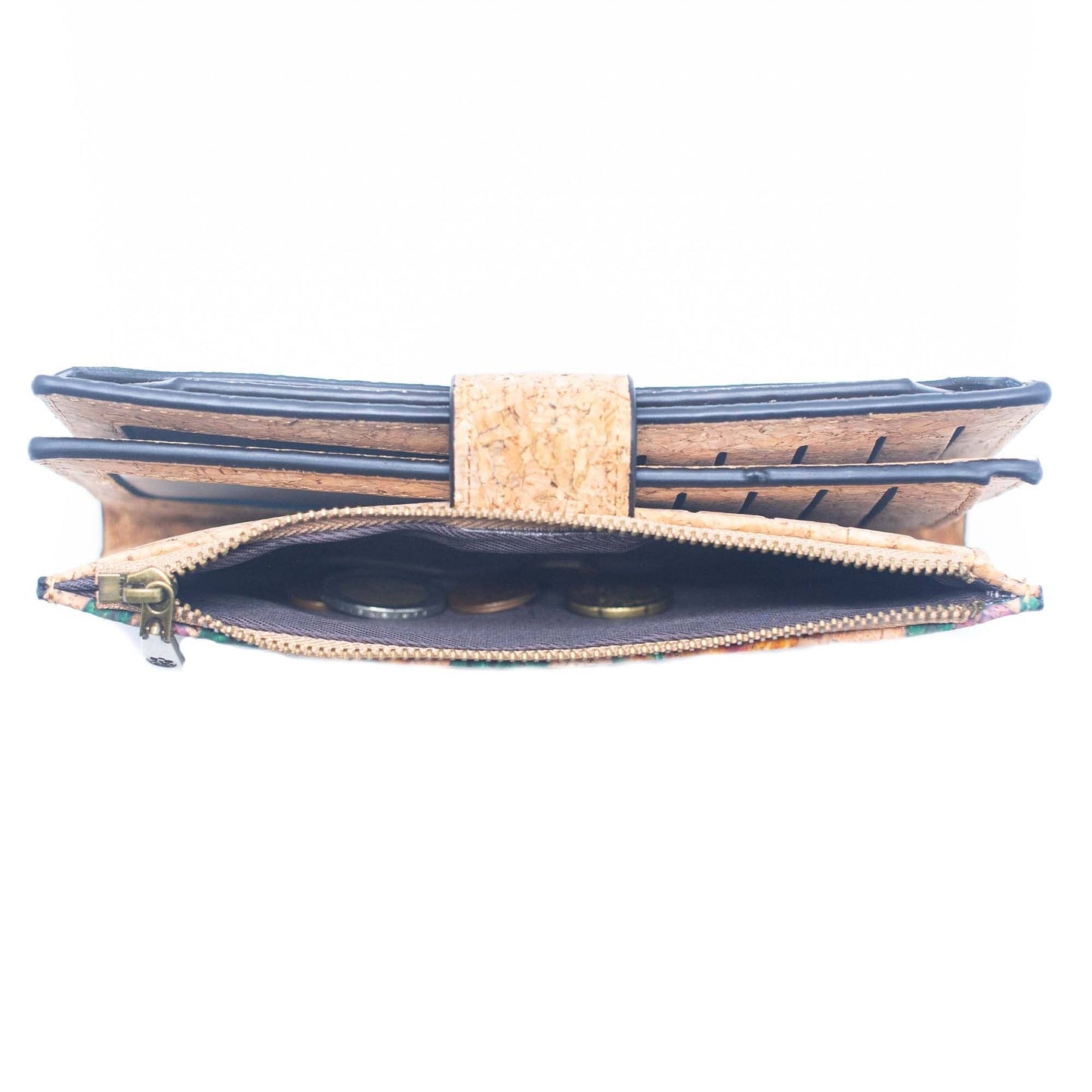 Wholesale Eco Friendly Cork Wallets with Floral Designs