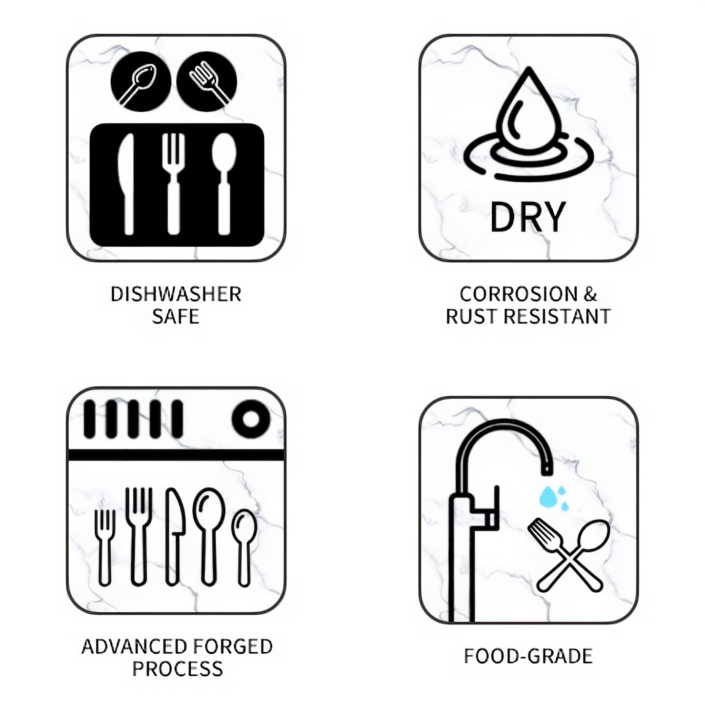 Hammered Modern Golden/Silvery Silverware Set, 40pcs Cutlery Set for 8, Stainless Steel Flatware Set for Home, Kitchen, Restaurant and Hotel, Mirror Polished Silverware Set, Dishwasher Safe