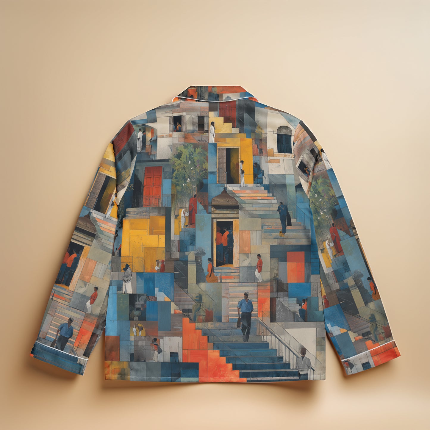 Tetrix Urban Collage – Long Sleeve Pajama Top
