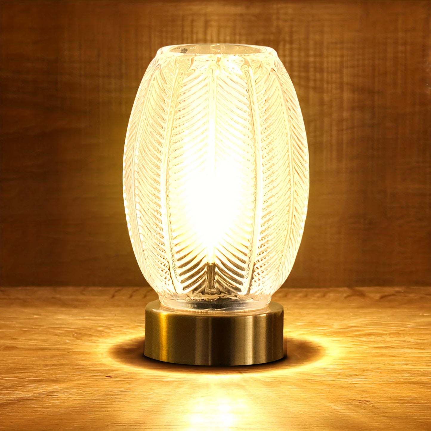 Battery Operated Lamp with Timer, Cordless Table Lamps for Room Decor, Small Table Lamp with LED Bulb, Glass Lamps Beside Table Light for Living Room, Bedroom