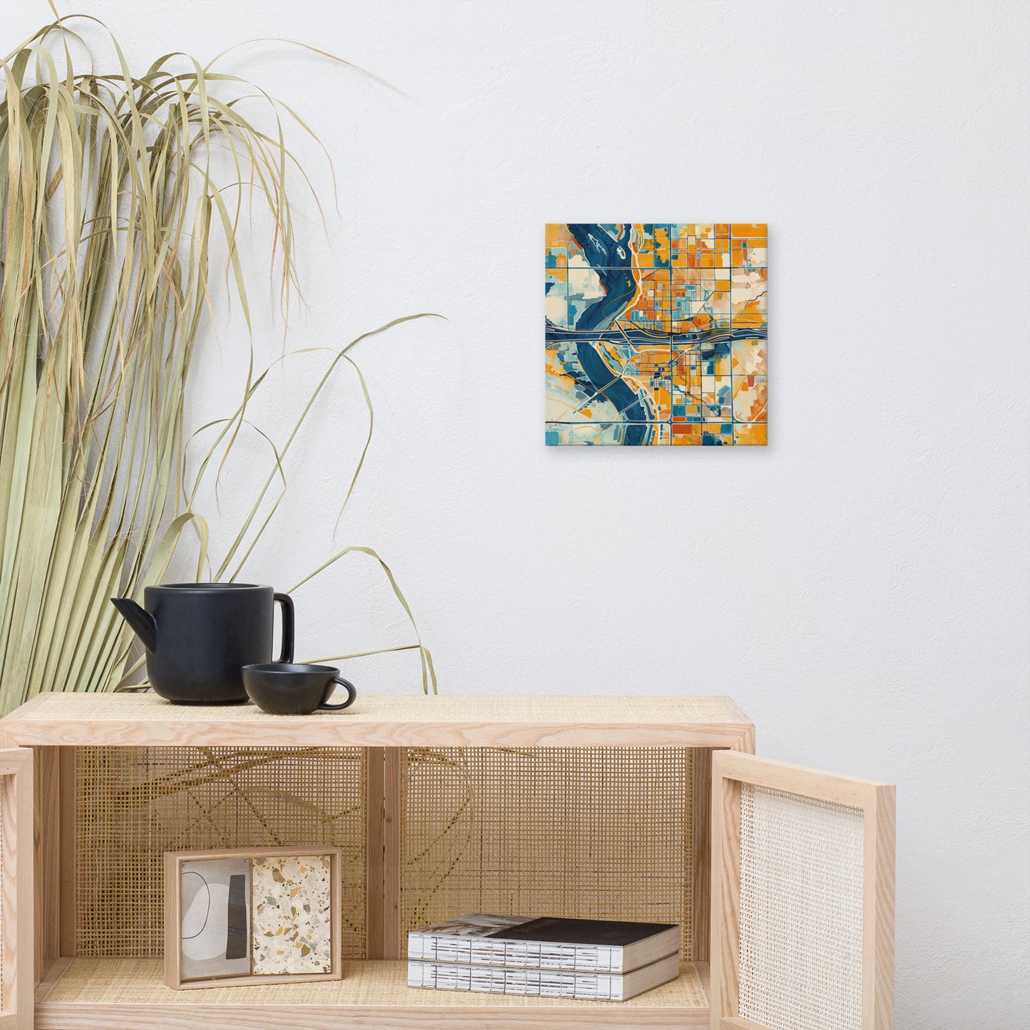 Abstract Phoenix City Map - Canvas