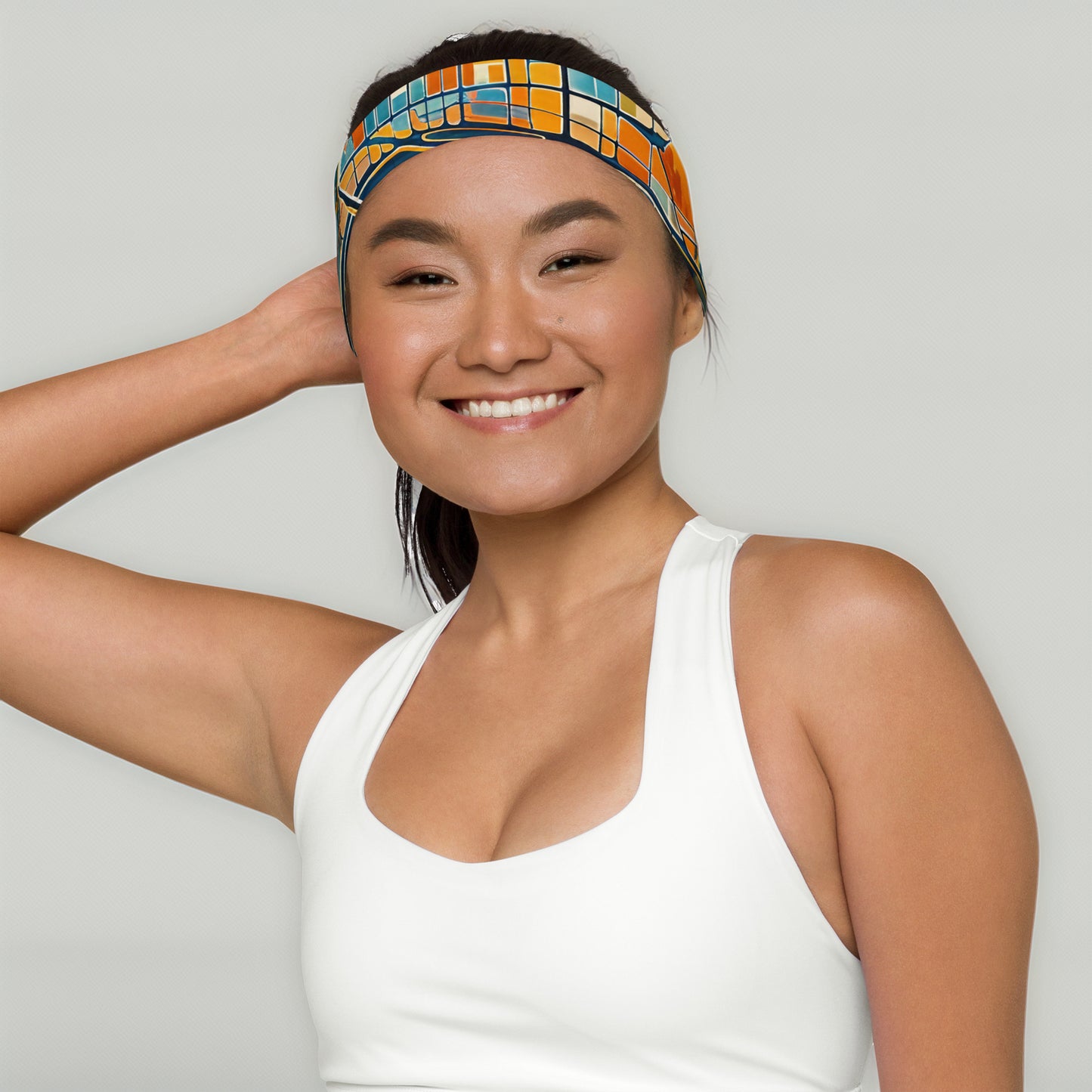 Abstract Phoenix City Map - Stylish Headband for Everyday Wear