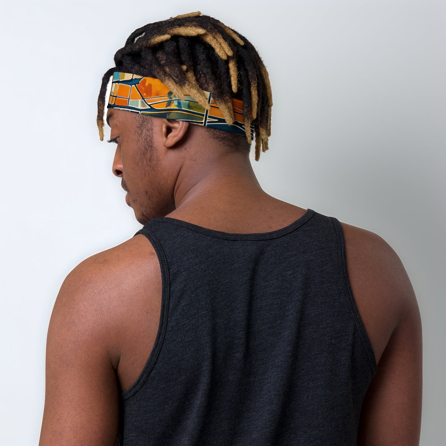 Abstract Phoenix City Map - Stylish Headband for Everyday Wear