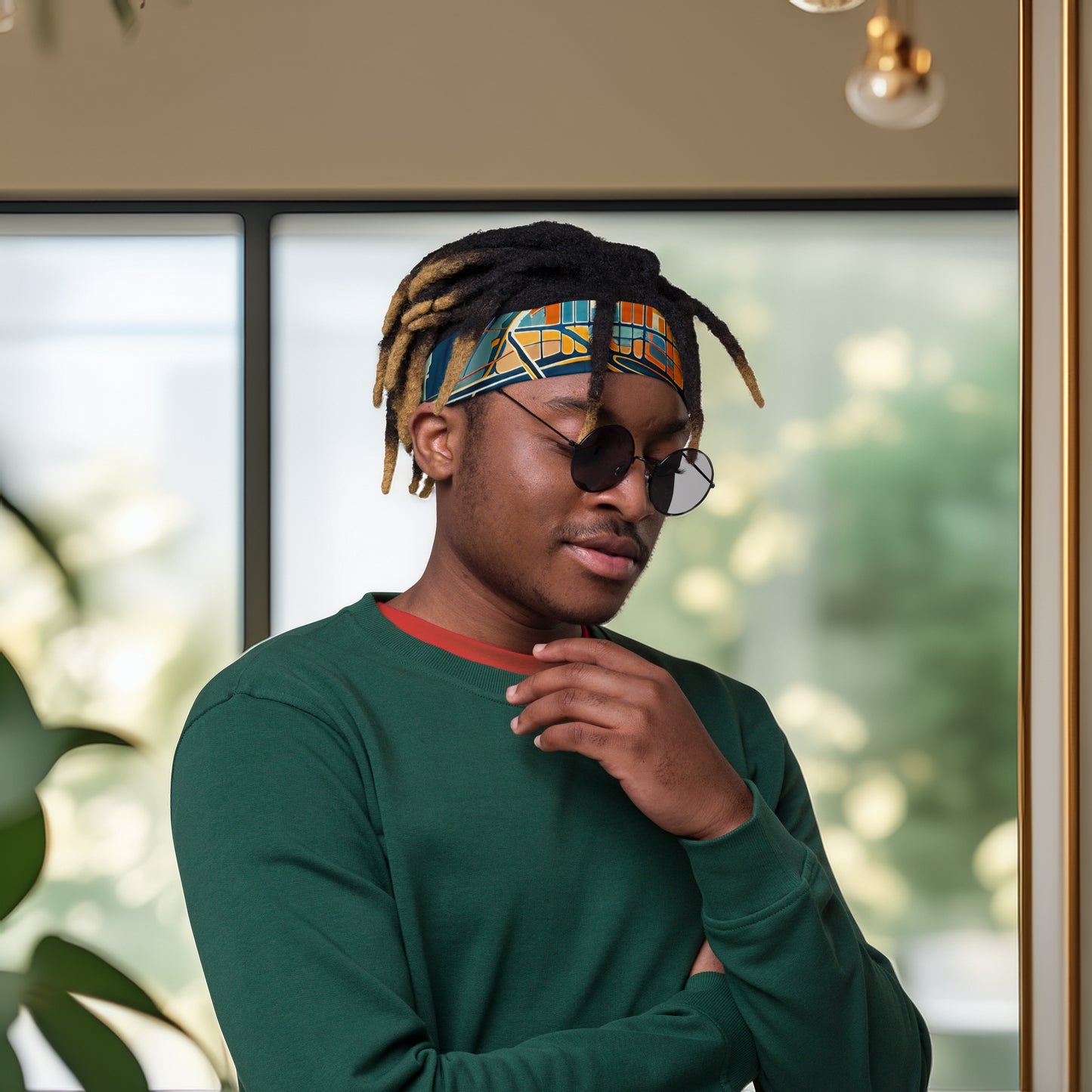 Abstract Phoenix City Map - Stylish Headband for Everyday Wear