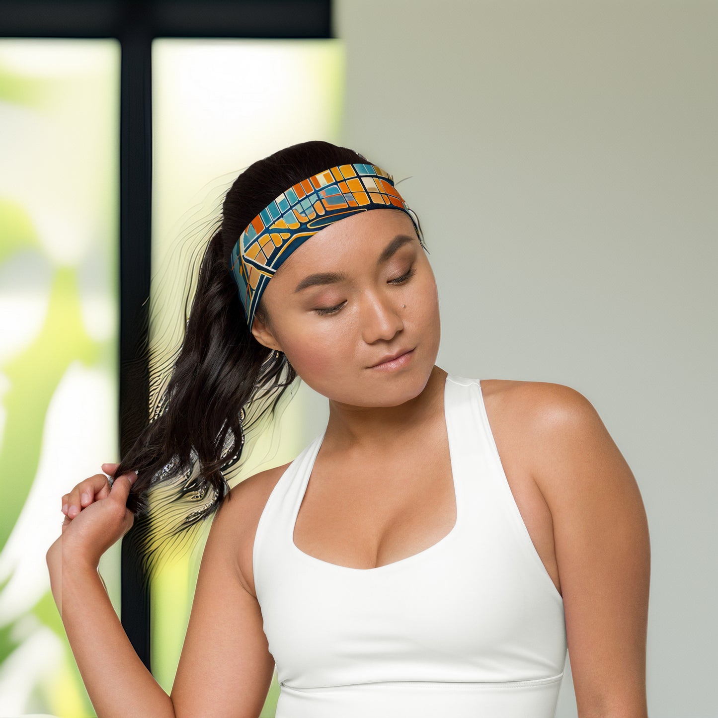 Abstract Phoenix City Map - Stylish Headband for Everyday Wear