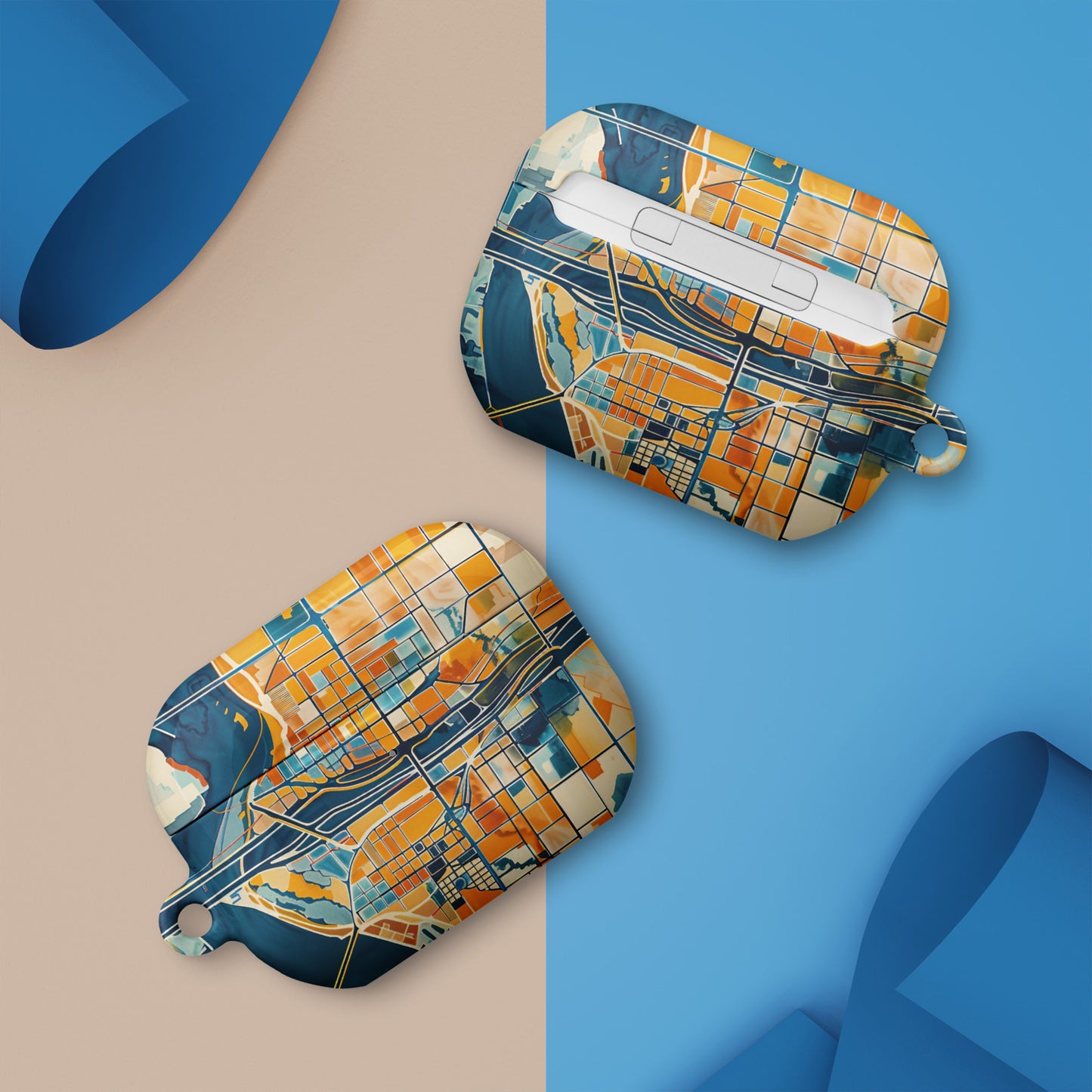 Abstract Phoenix City Map-AirPods® Case