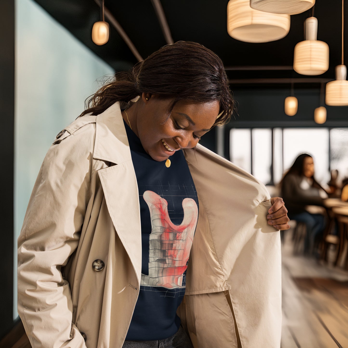 Evolvance Premium Sweatshirt - Architectural Fluidity Art Design