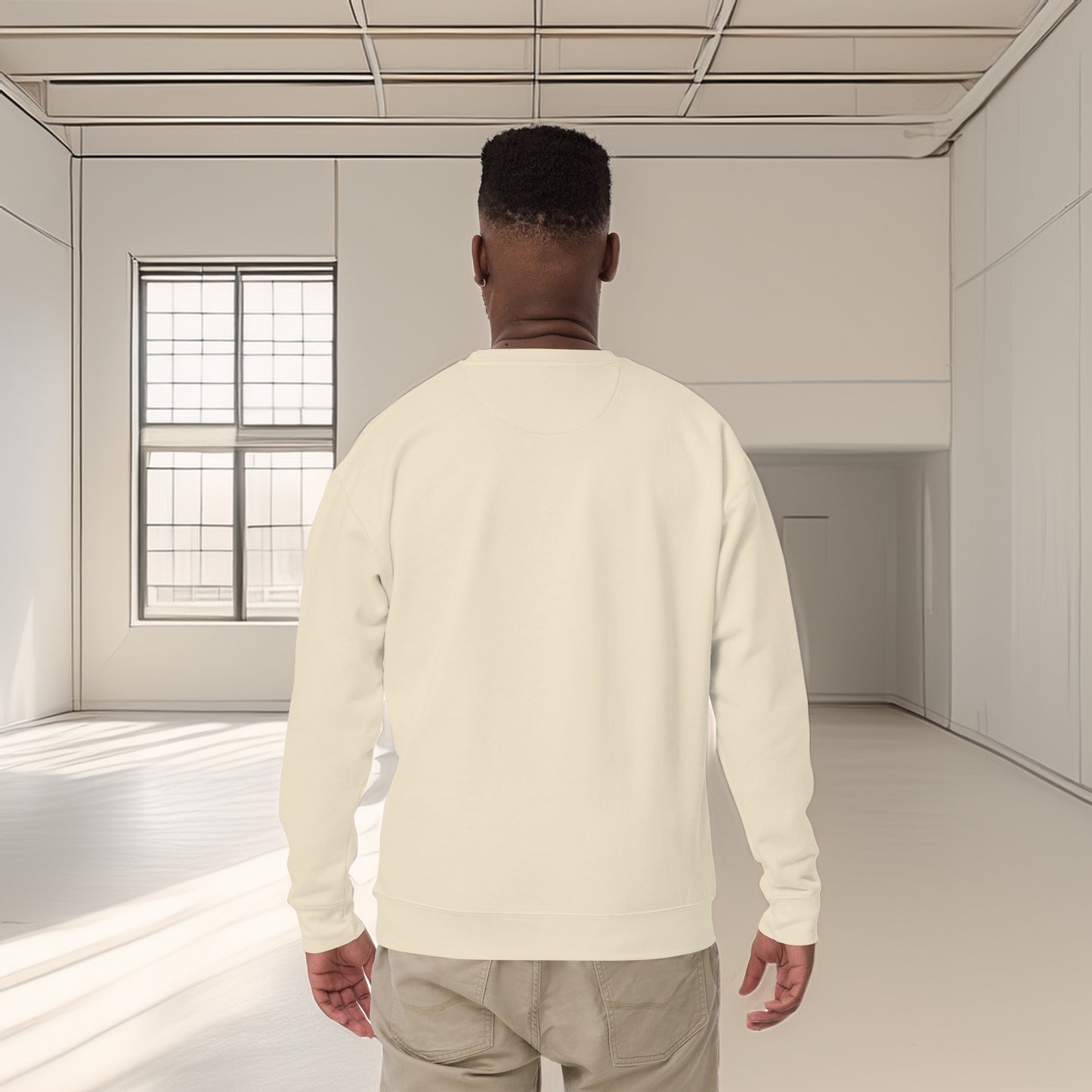 Evolvance Premium Sweatshirt - Architectural Fluidity Art Design