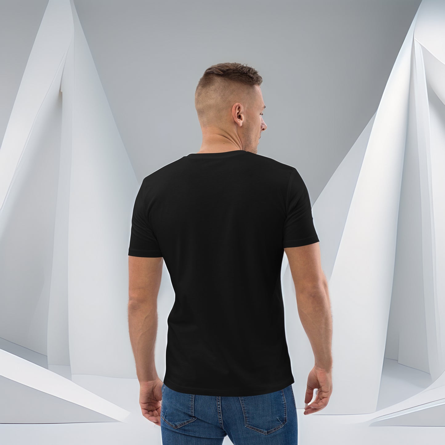 Evolvance T-Shirt - Organic Cotton Architectural Fluidity Design