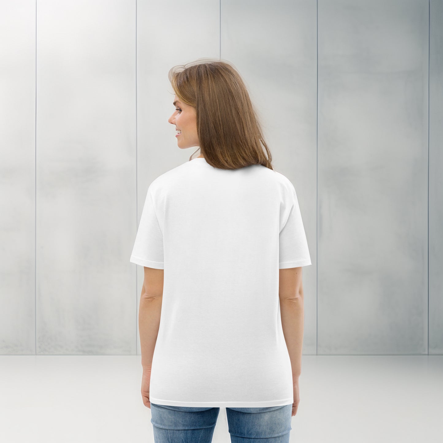 Evolvance T-Shirt - Organic Cotton Architectural Fluidity Design
