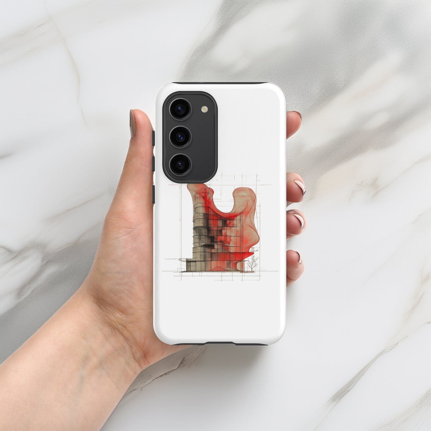 Evolvance Tough Samsung Case - Architectural Fluidity Design
