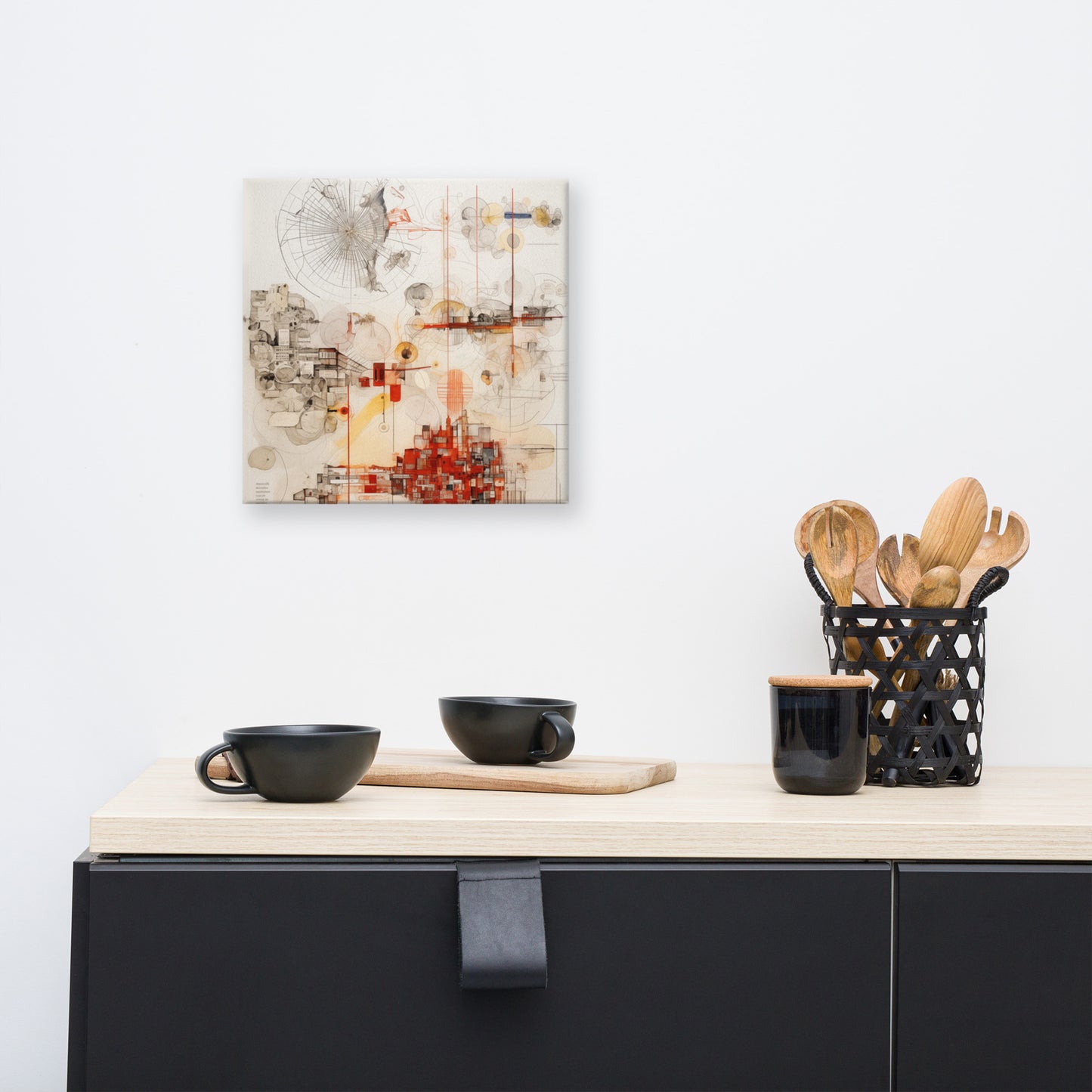 Urban Nexus: A Cartographic Symphony – Canvas