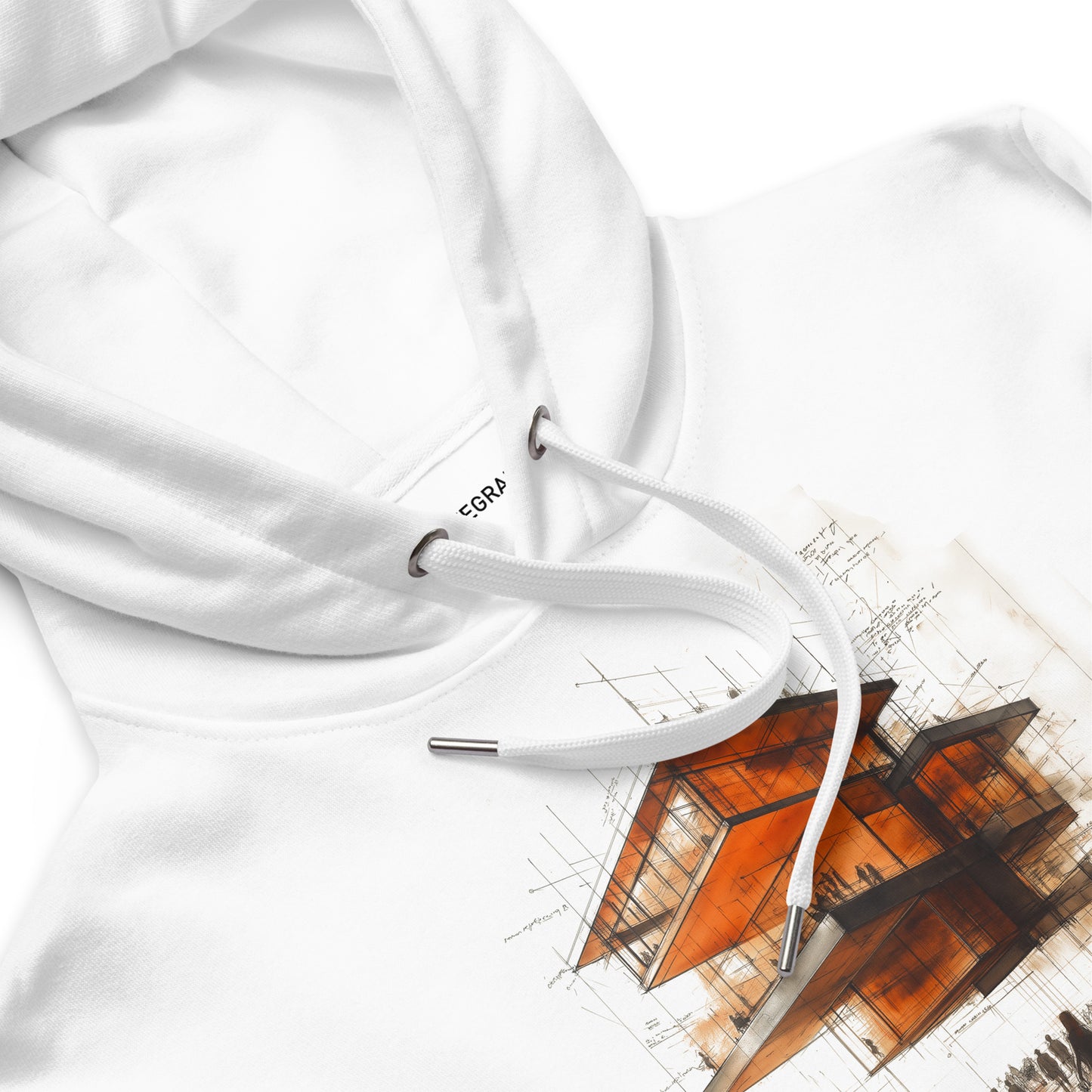 Strata Form Premium Eco Hoodie | Minimalist Architectural Design