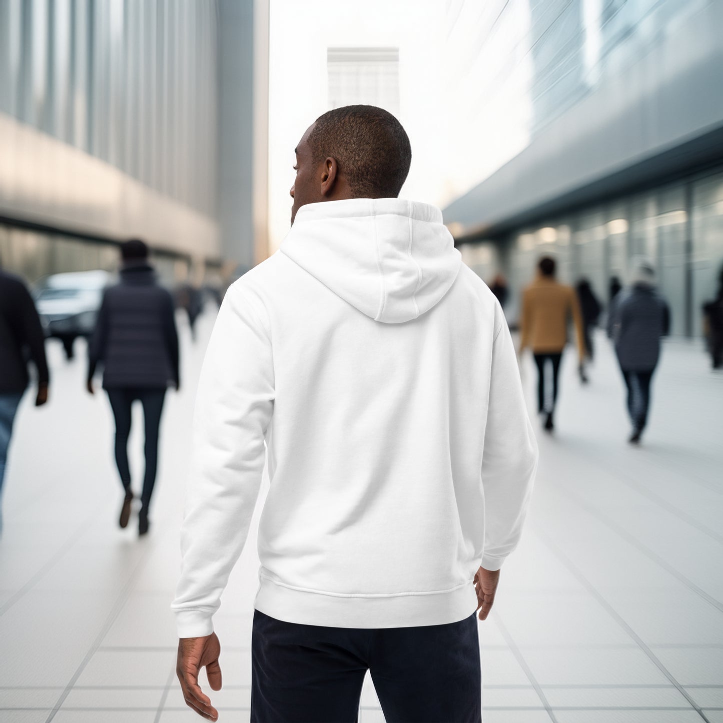 Strata Form Premium Eco Hoodie | Minimalist Architectural Design