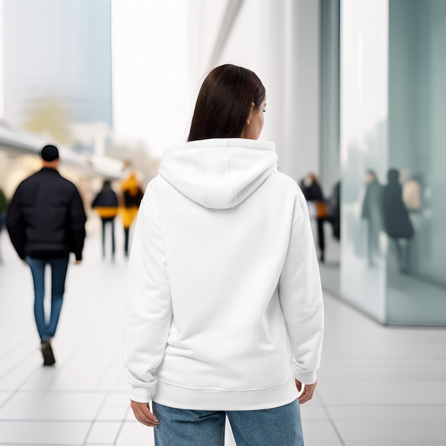 Strata Form Premium Eco Hoodie | Minimalist Architectural Design