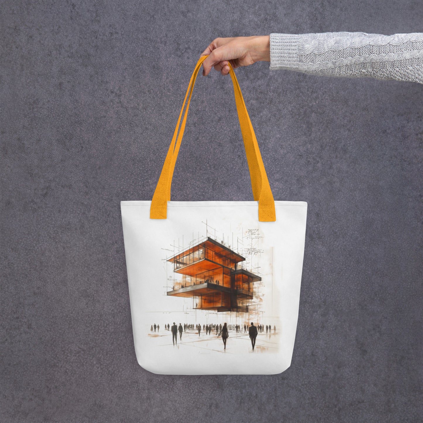 Strata Form Tote Bag - Modular Architectural Design