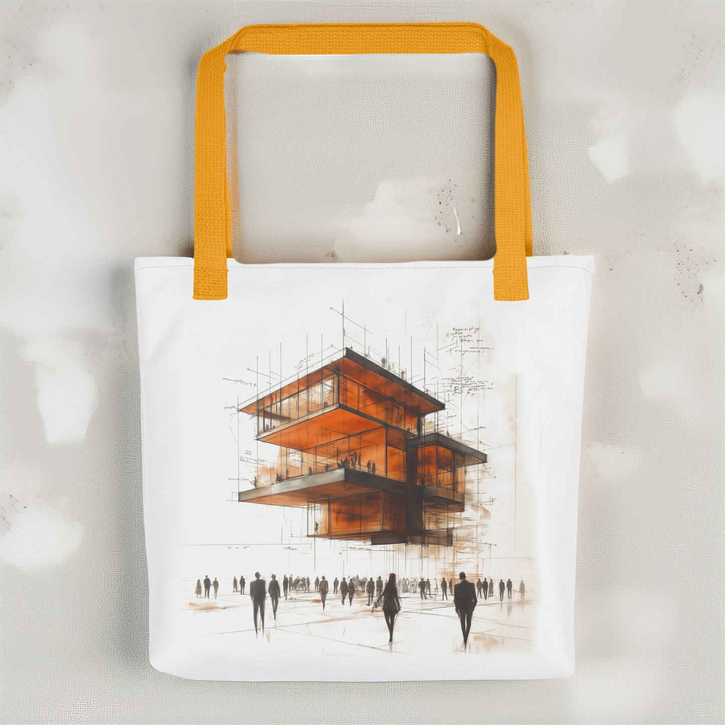 Strata Form Tote Bag - Modular Architectural Design