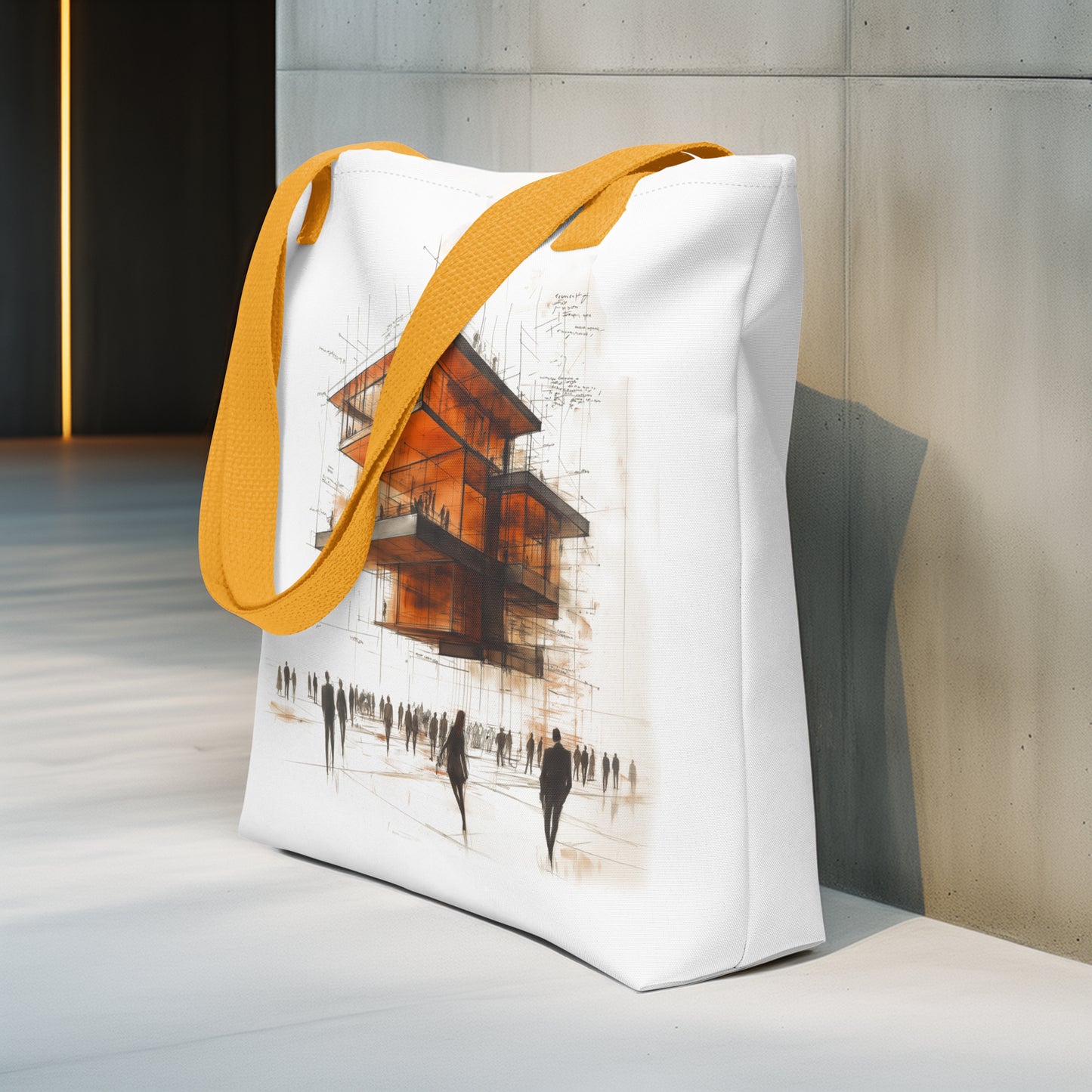 Strata Form Tote Bag - Modular Architectural Design