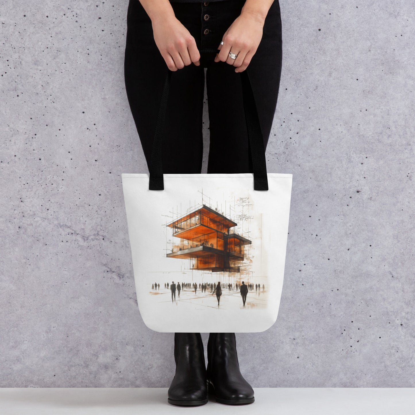 Strata Form Tote Bag - Modular Architectural Design