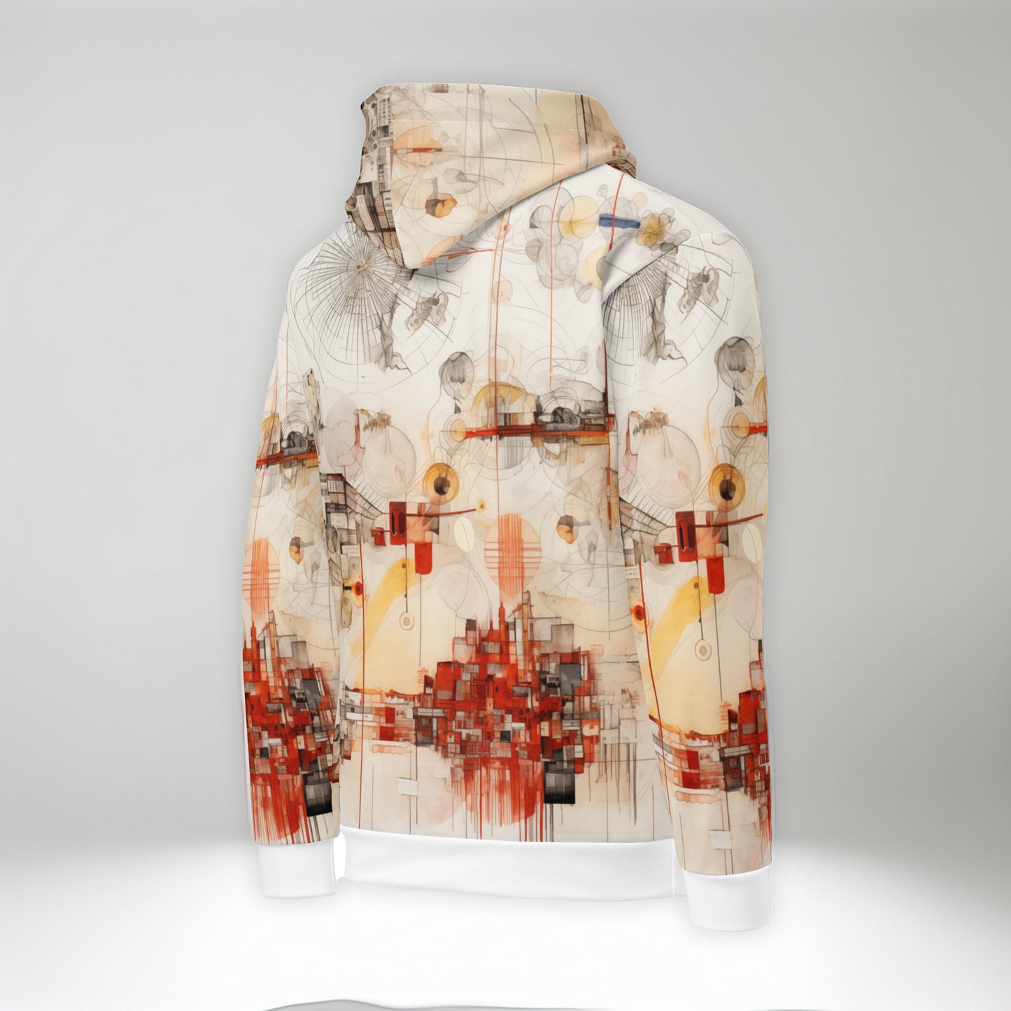 Urban Nexus A Cartographic Symphony - Unisex Hoodie - Modern Abstract Artwear