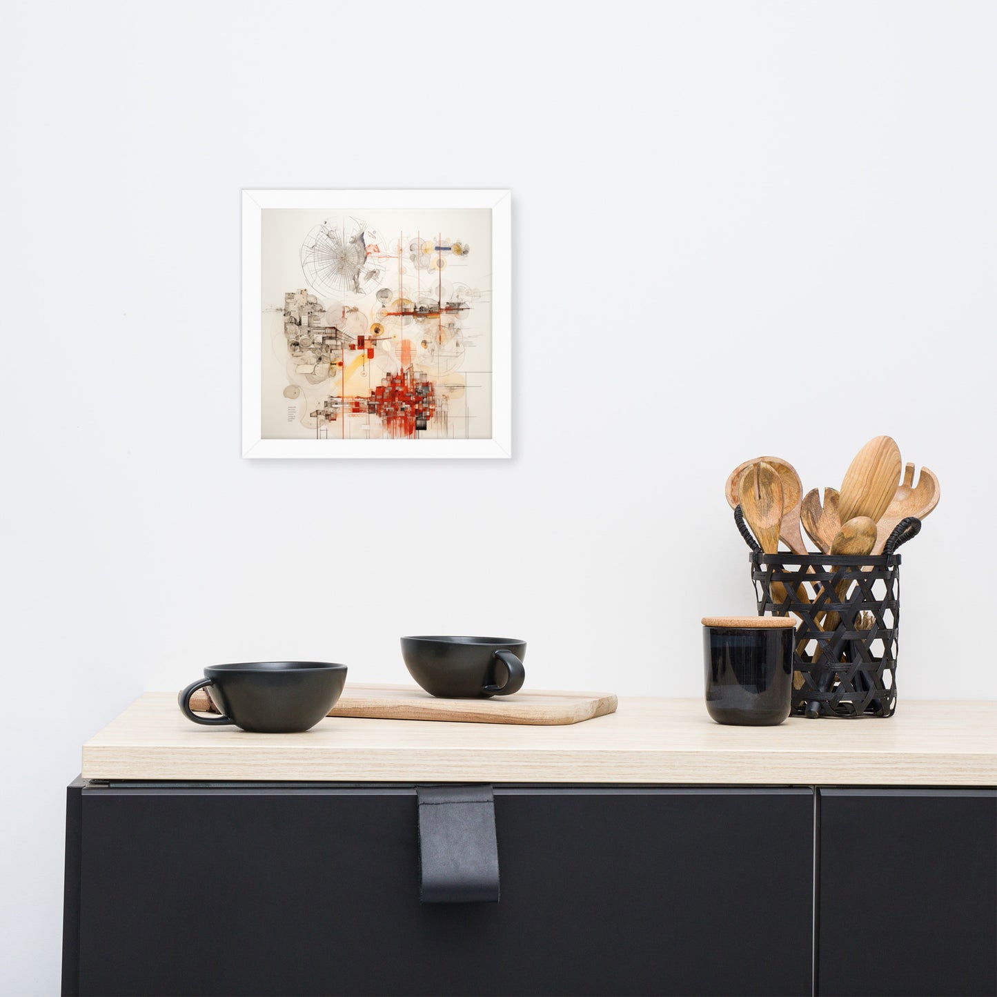 Urban Nexus: A Cartographic Symphony – Framed Poster