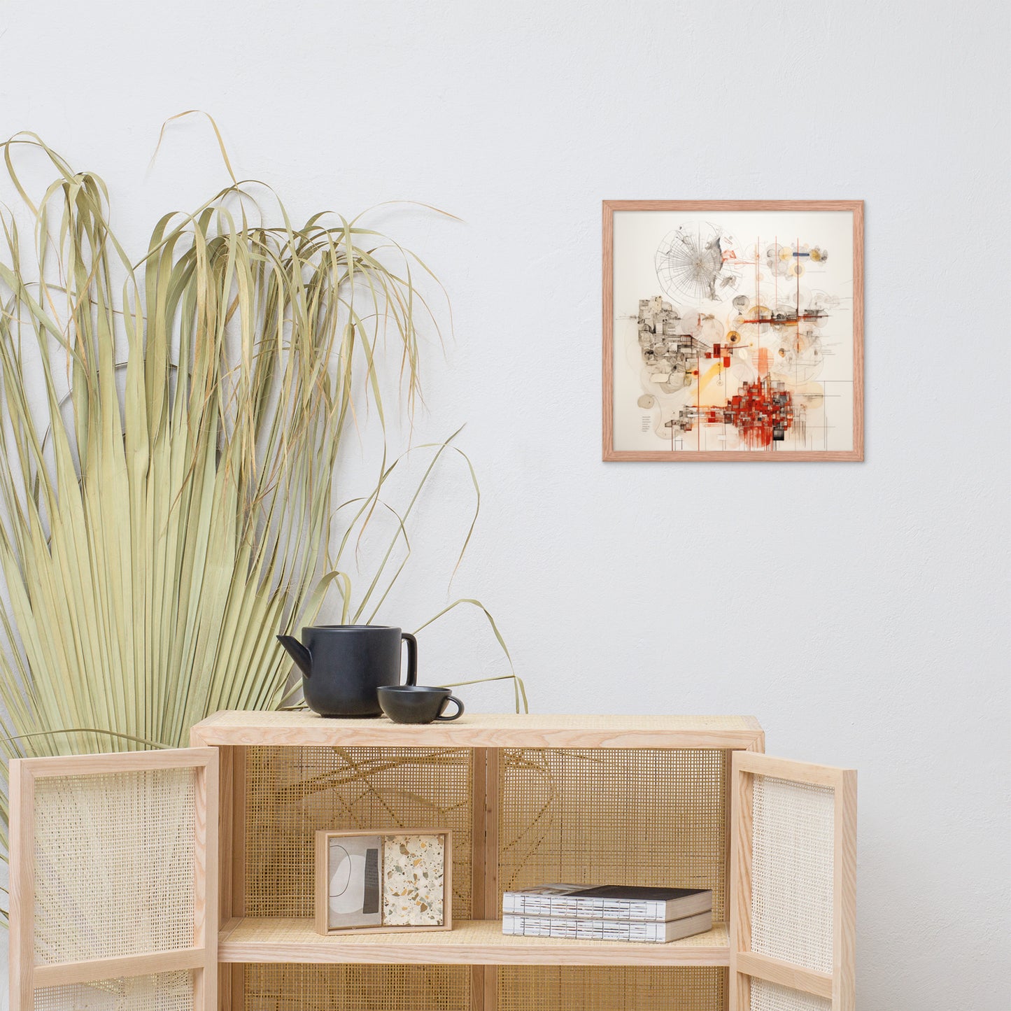 Urban Nexus: A Cartographic Symphony – Framed Poster