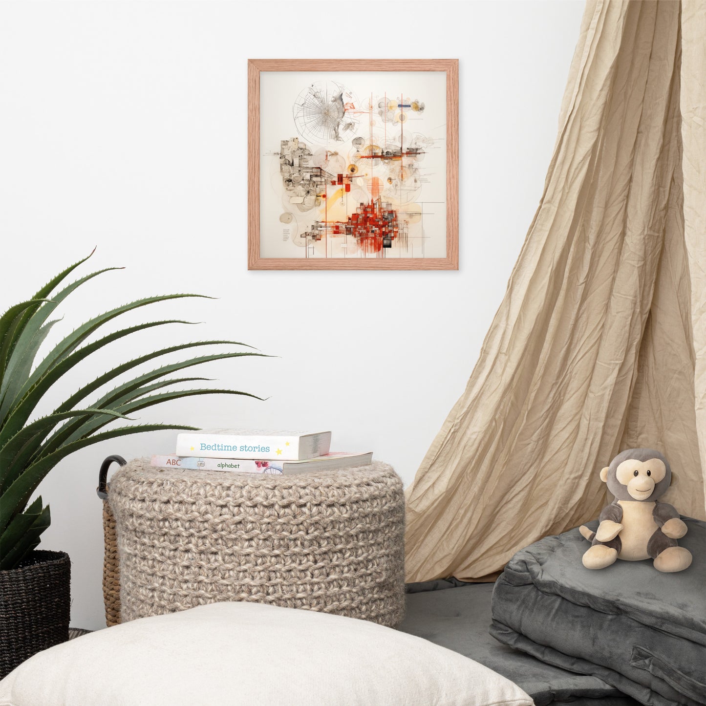Urban Nexus: A Cartographic Symphony – Framed Poster