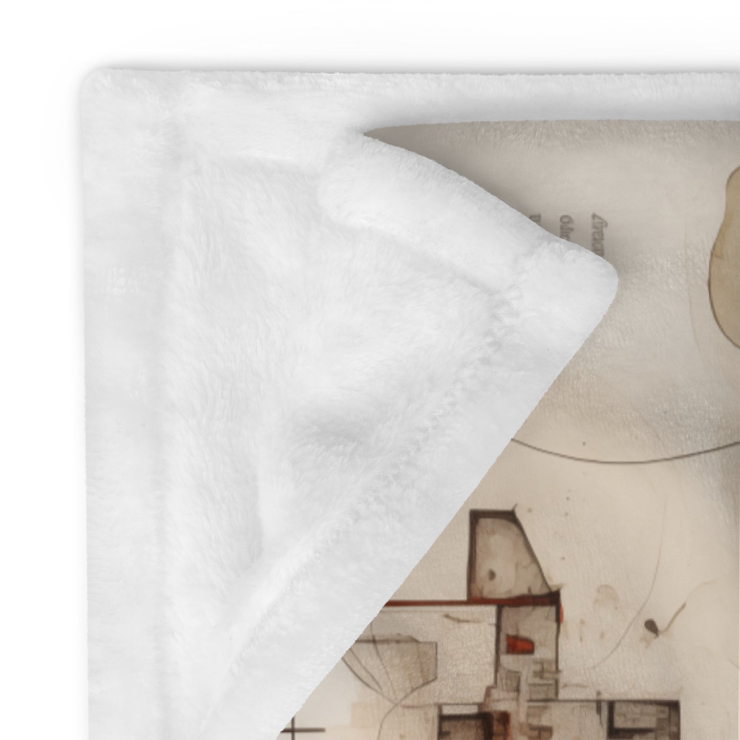 Urban Nexus: A Cartographic Symphony - Throw Blanket - Modern Abstract Home Decor