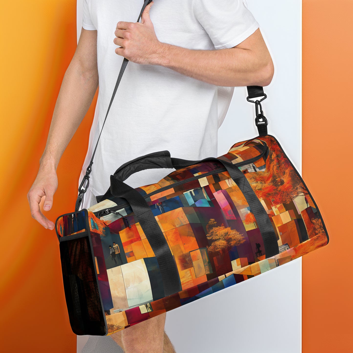 Vibrant Autumn Duffle Bag