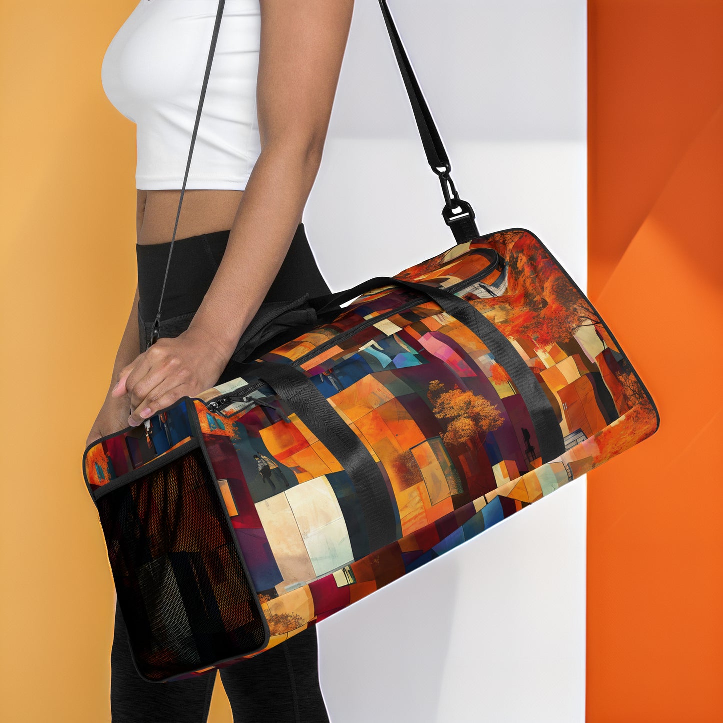 Vibrant Autumn Duffle Bag