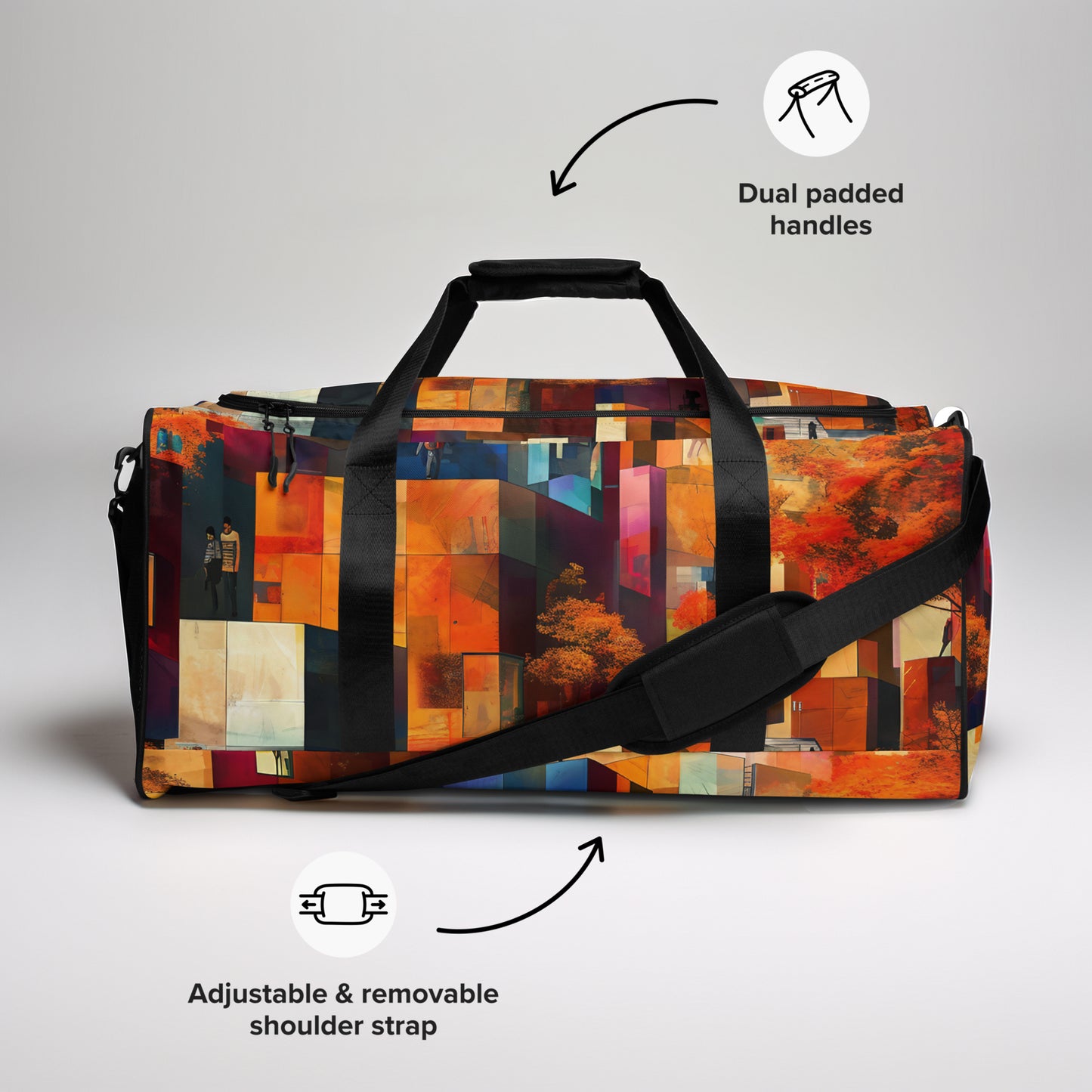 Vibrant Autumn Duffle Bag