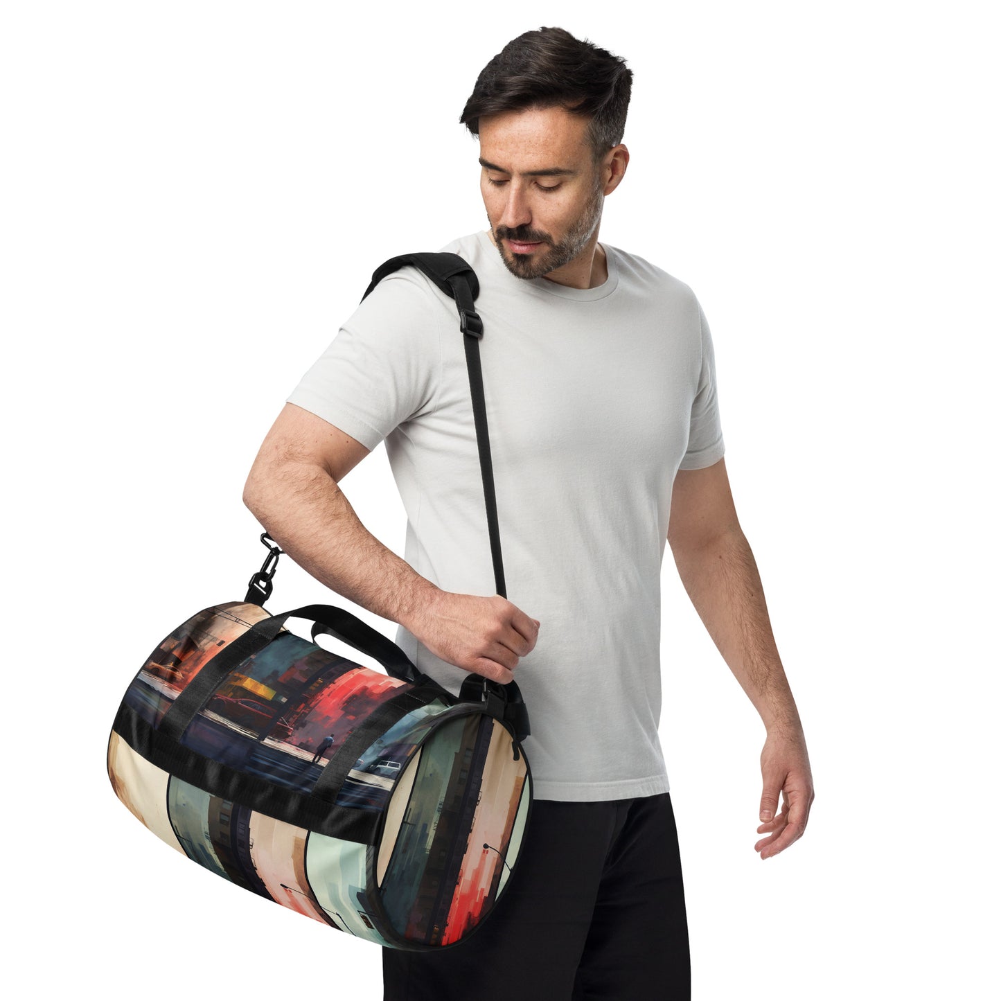 All-over print gym bag