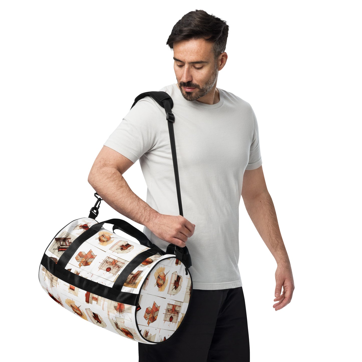 All-over print gym bag
