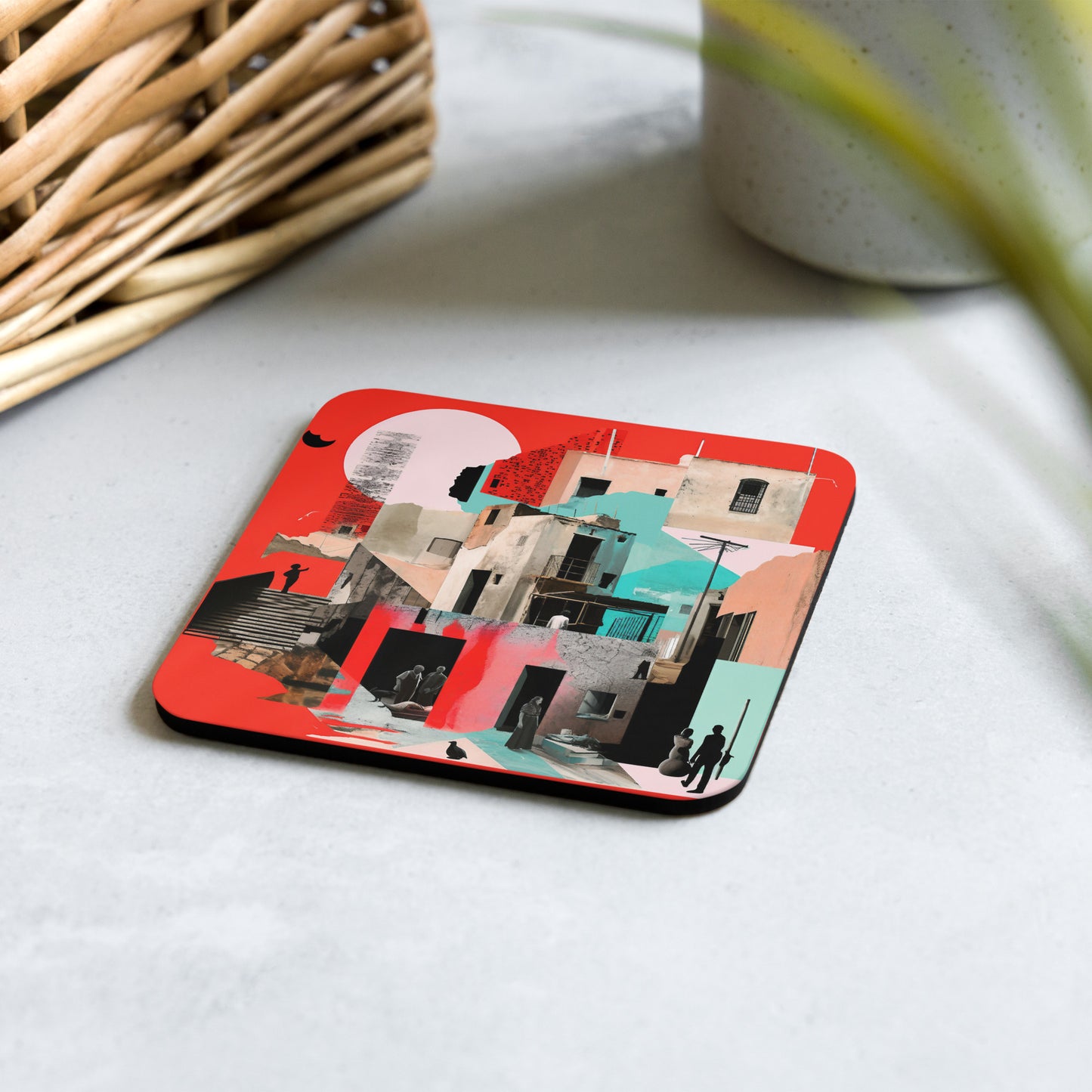 T-C Cork-back coaster