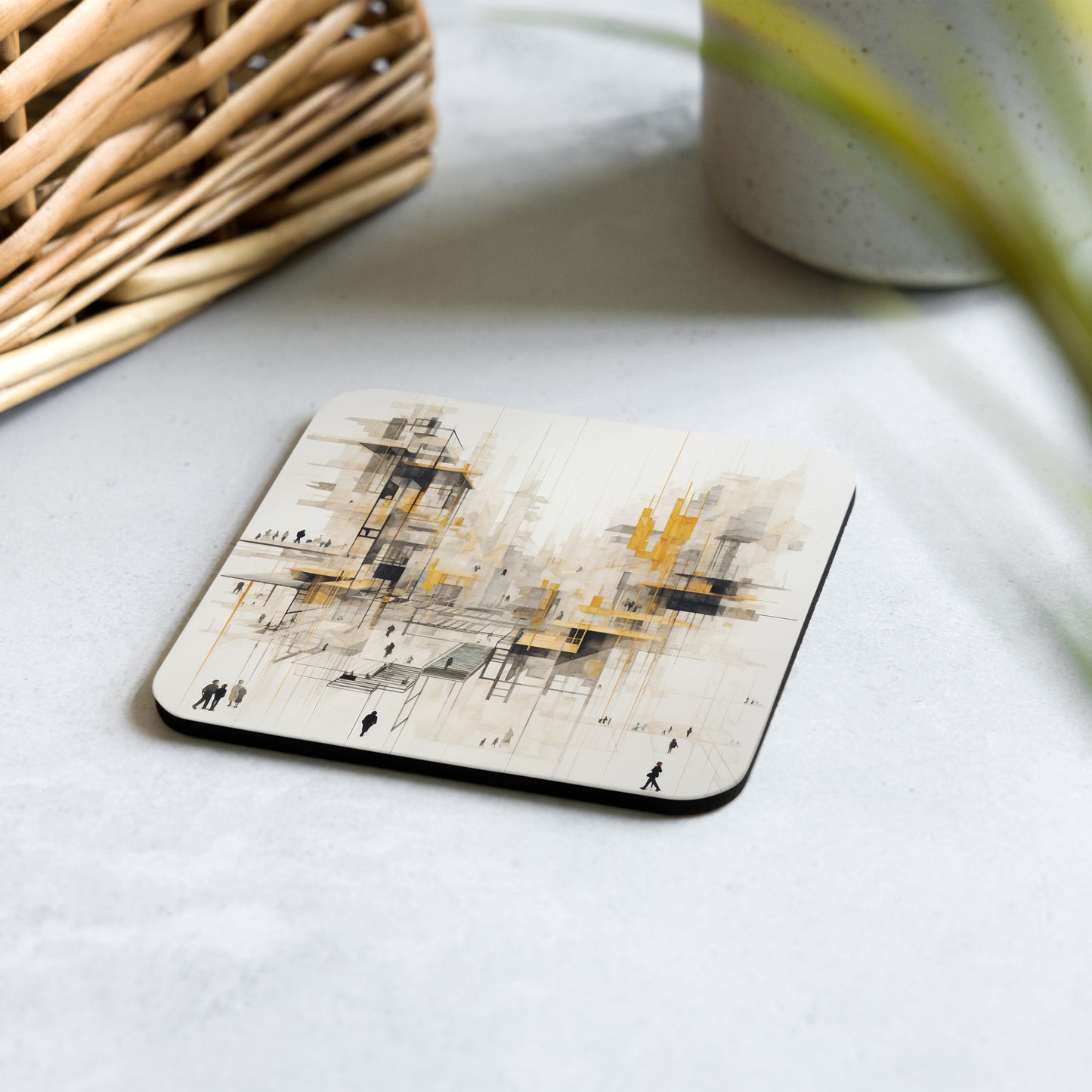 T-S Cork-back coaster