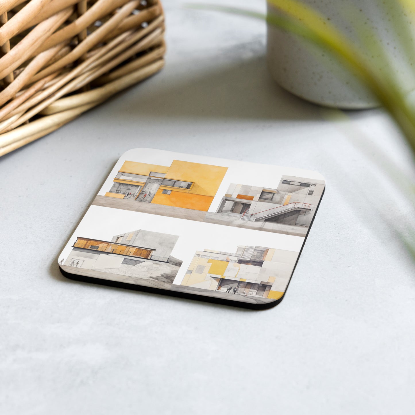 T-S Cork-back coaster