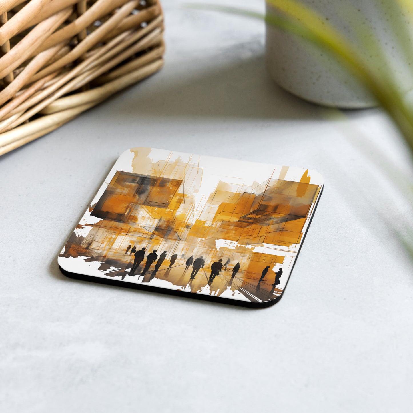 T-S Cork-back coaster