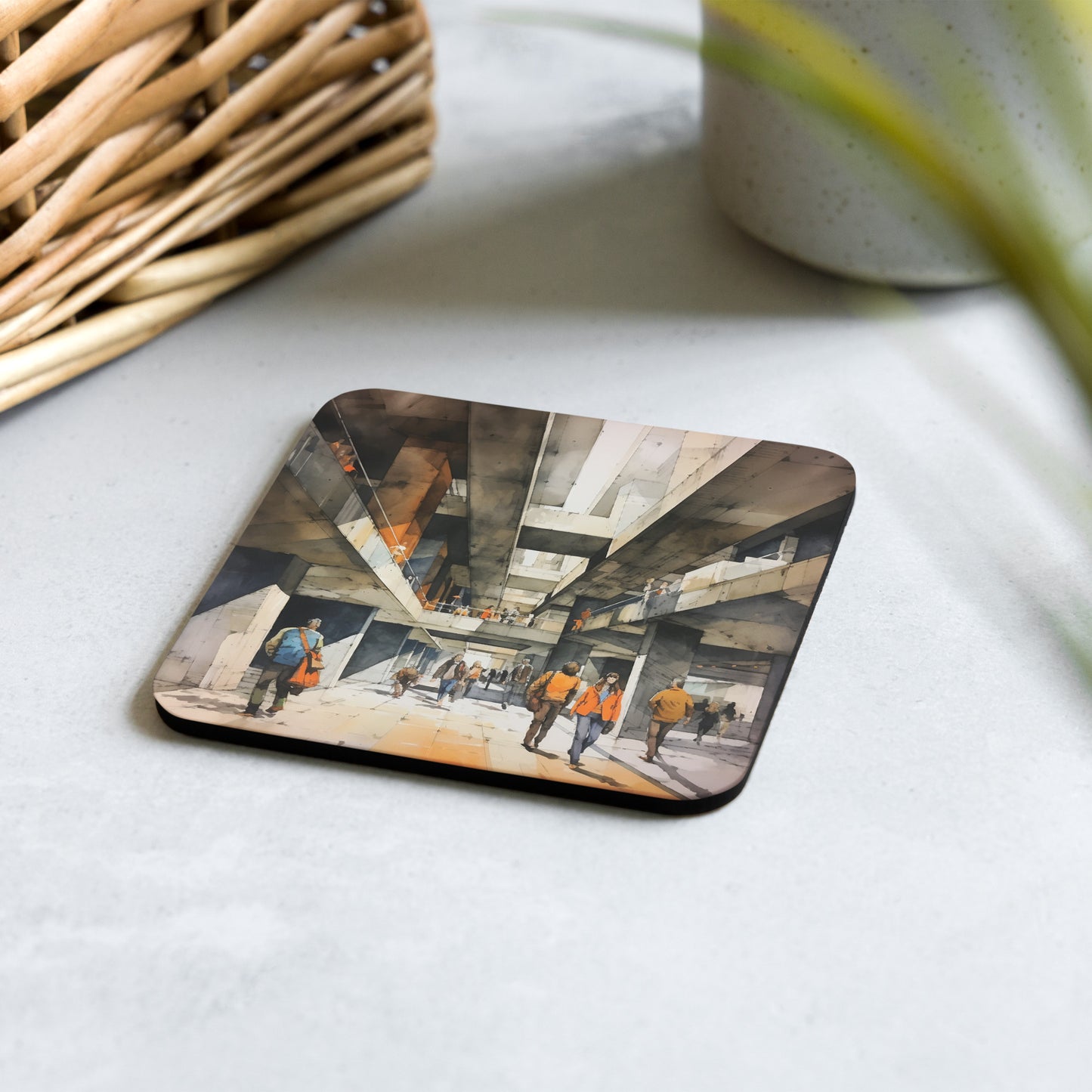 T-S Cork-back coaster