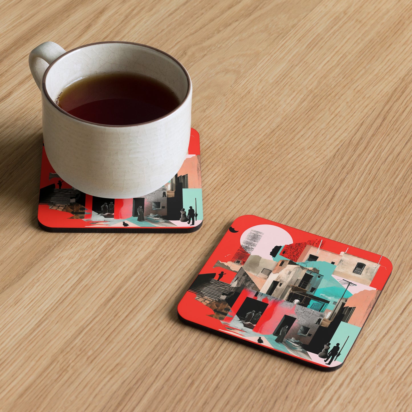 T-C Cork-back coaster