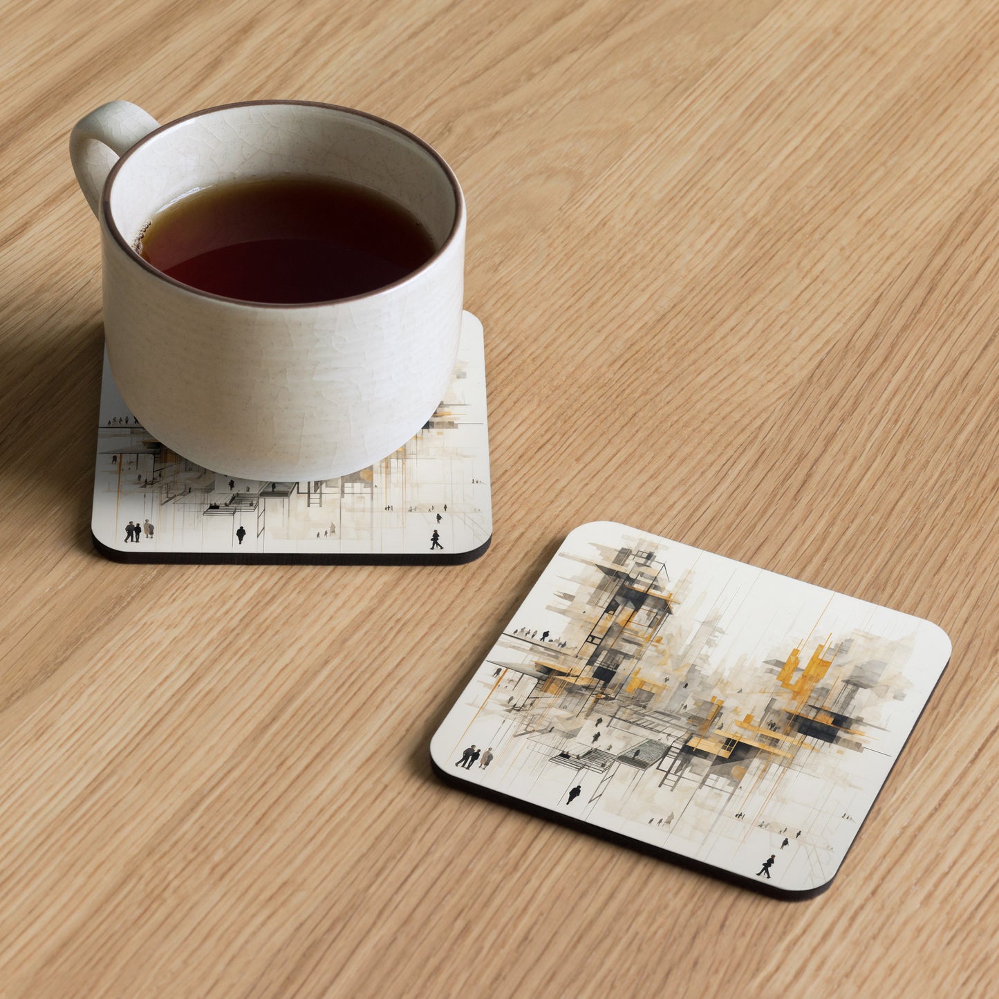 T-S Cork-back coaster