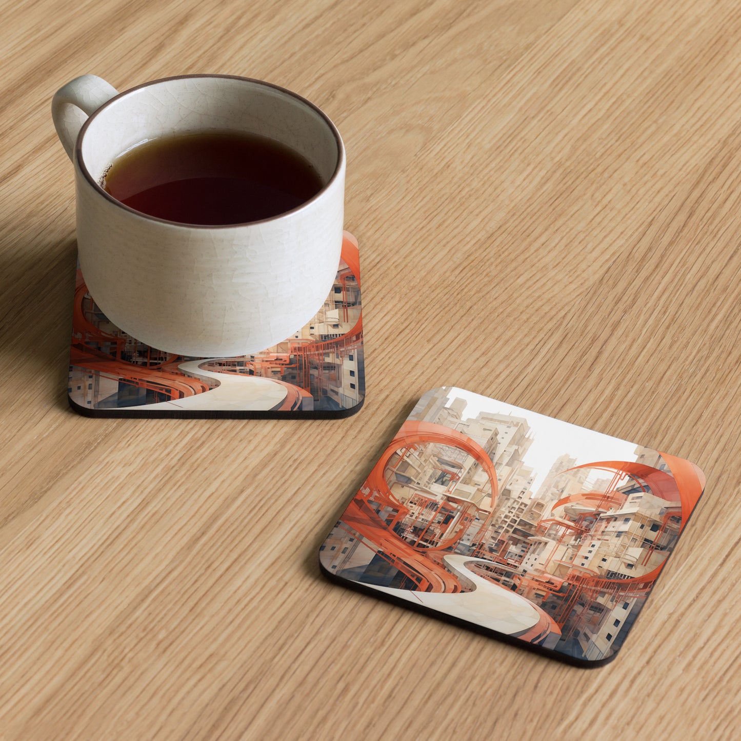 D-S Cork-back coaster