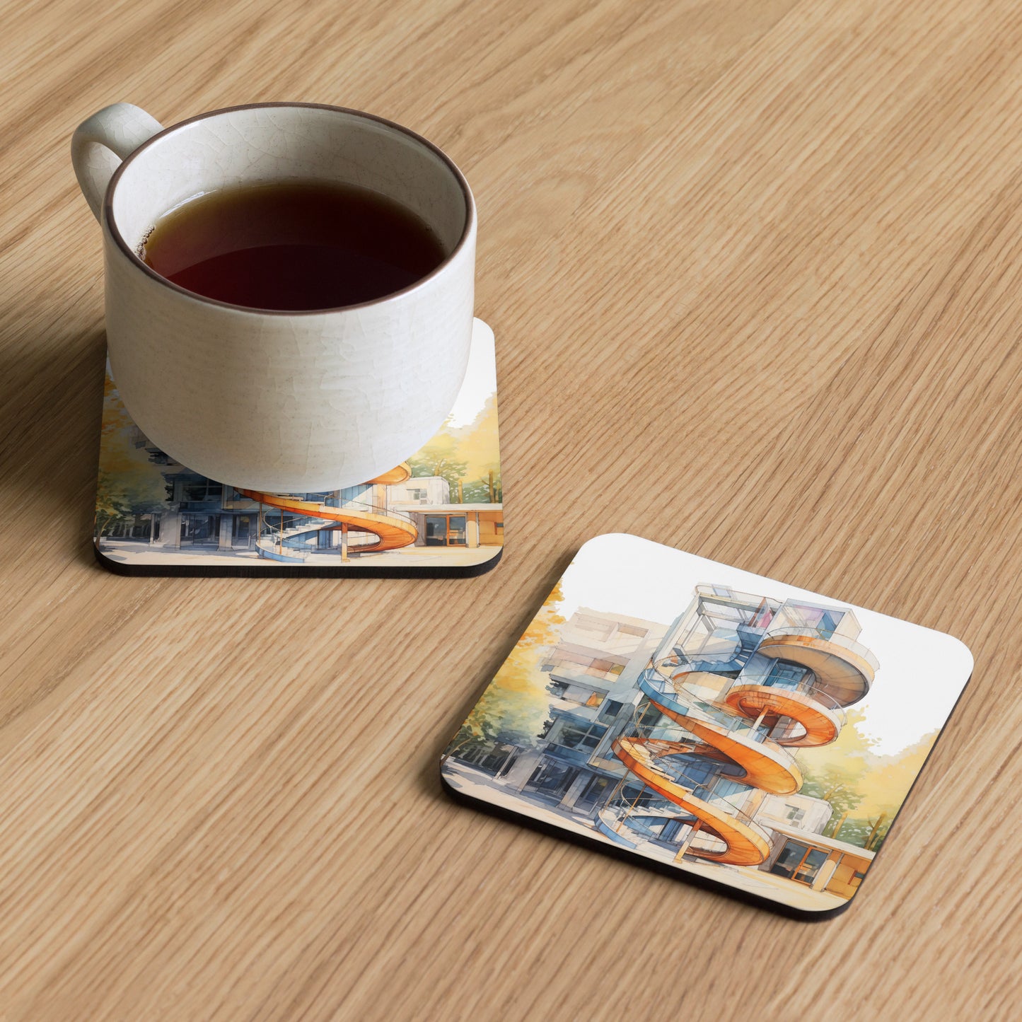 F-S Cork-back coaster