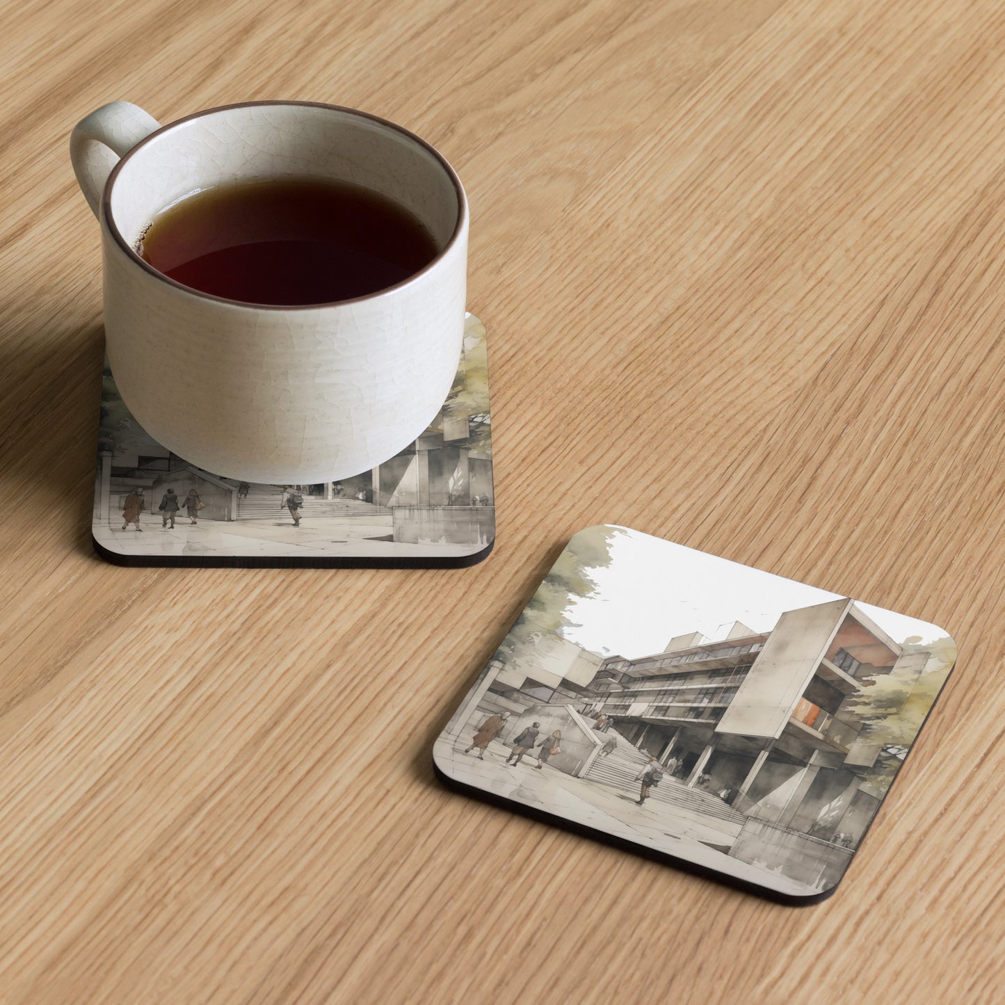 T-S Cork-back coaster