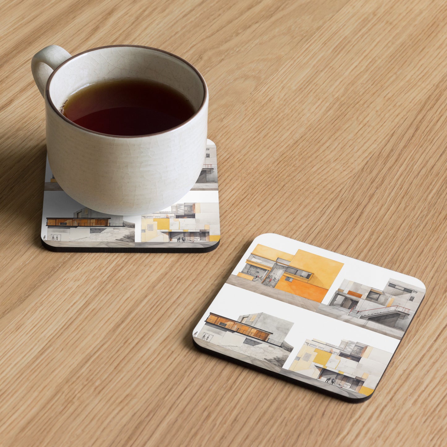 T-S Cork-back coaster