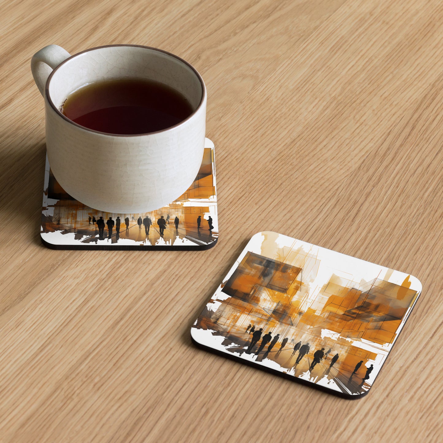 T-S Cork-back coaster