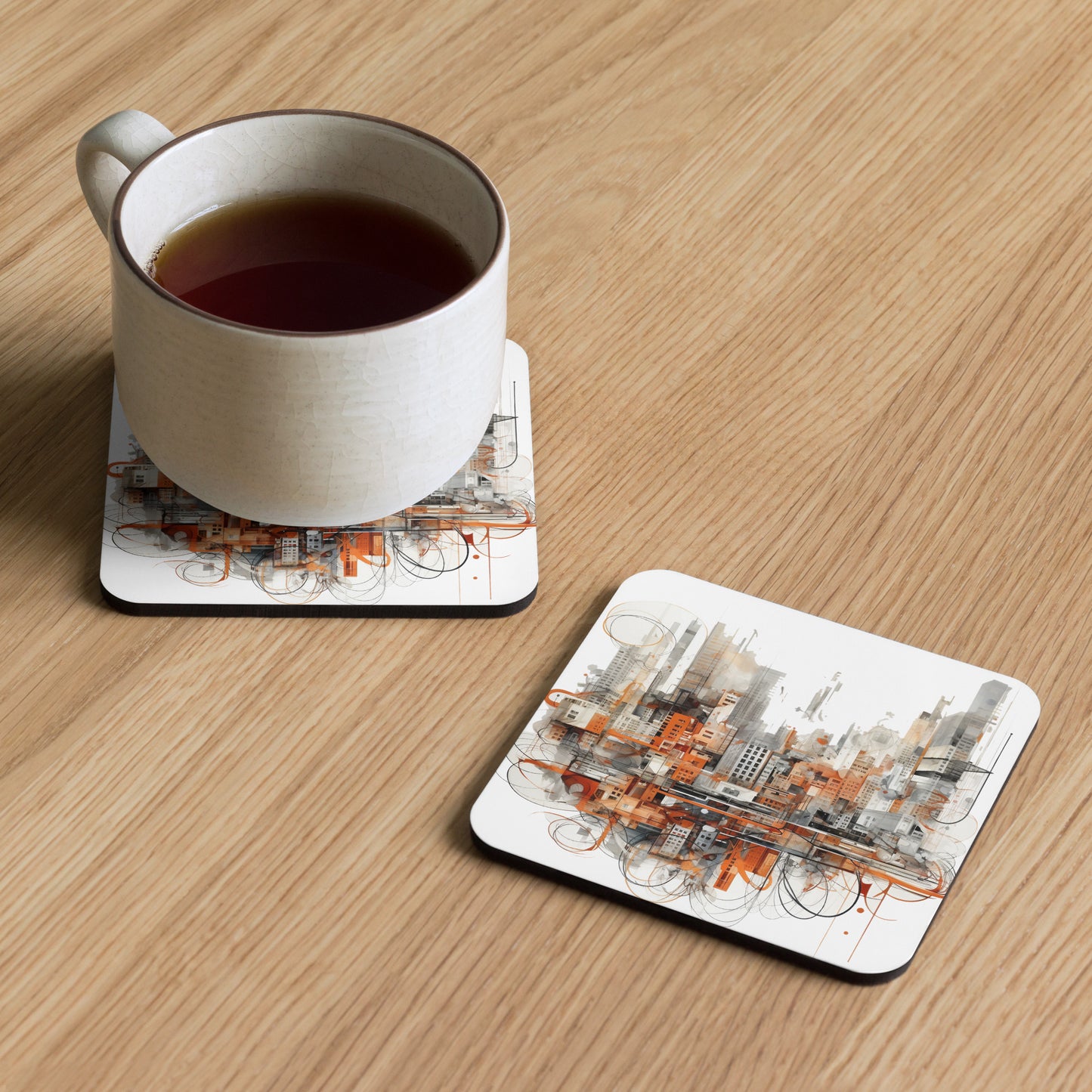 D-C Cork-back coaster