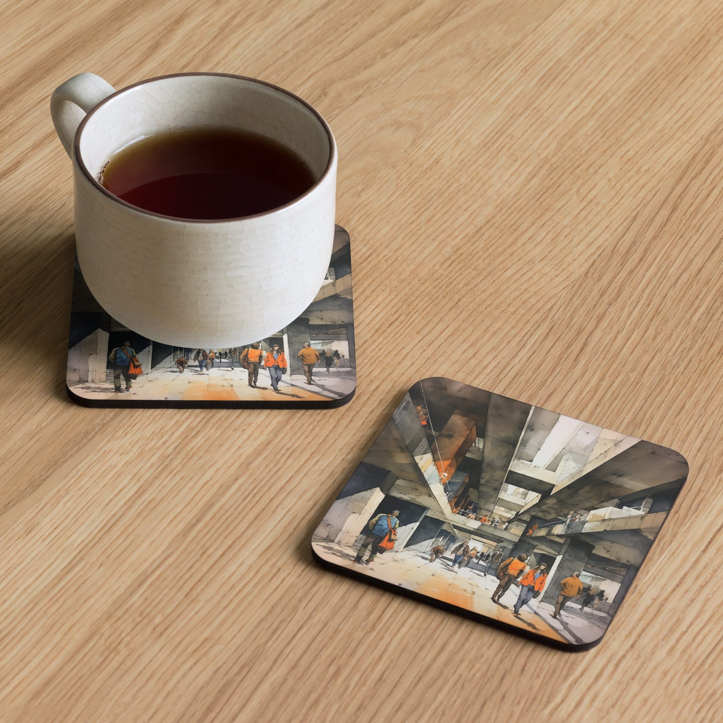 T-S Cork-back coaster