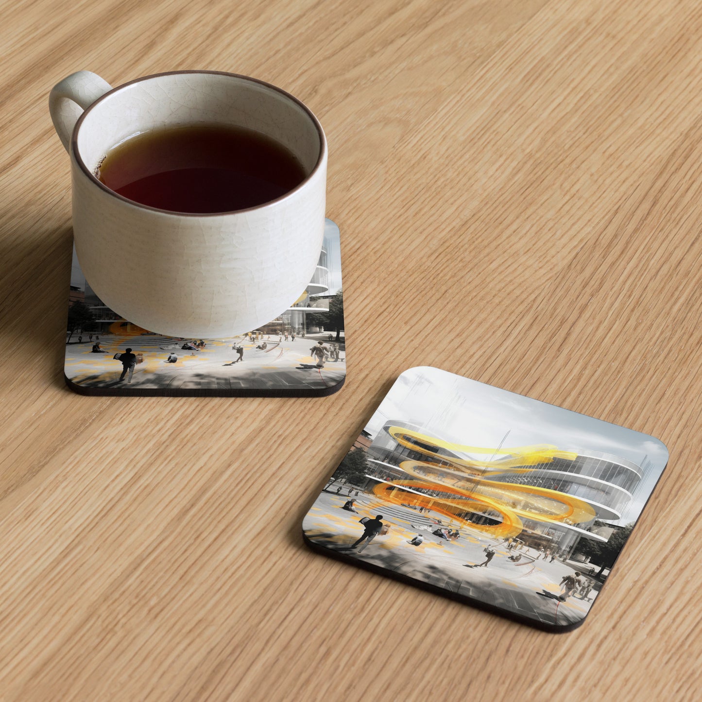 F-S Cork-back coaster