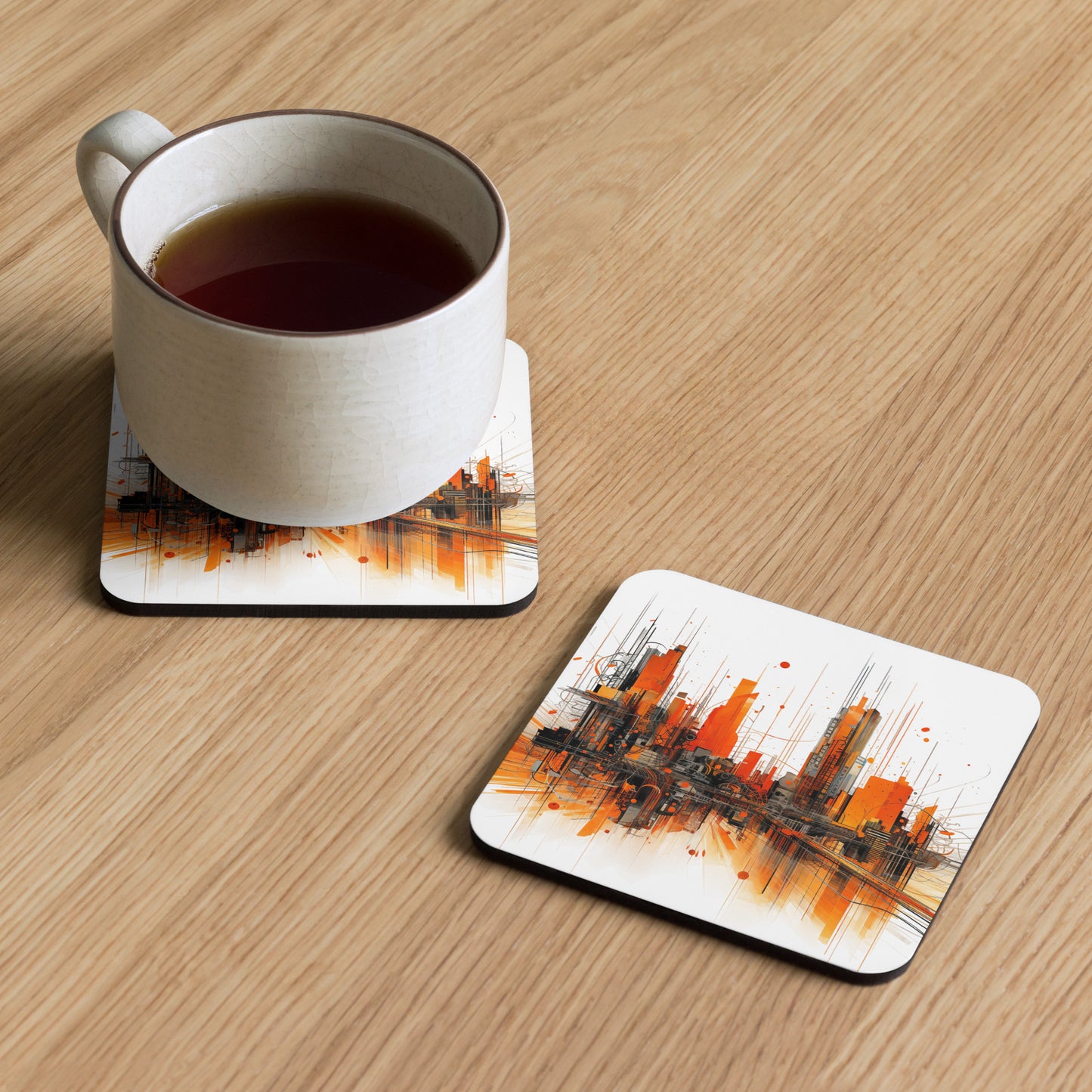 D-C Cork-back coaster